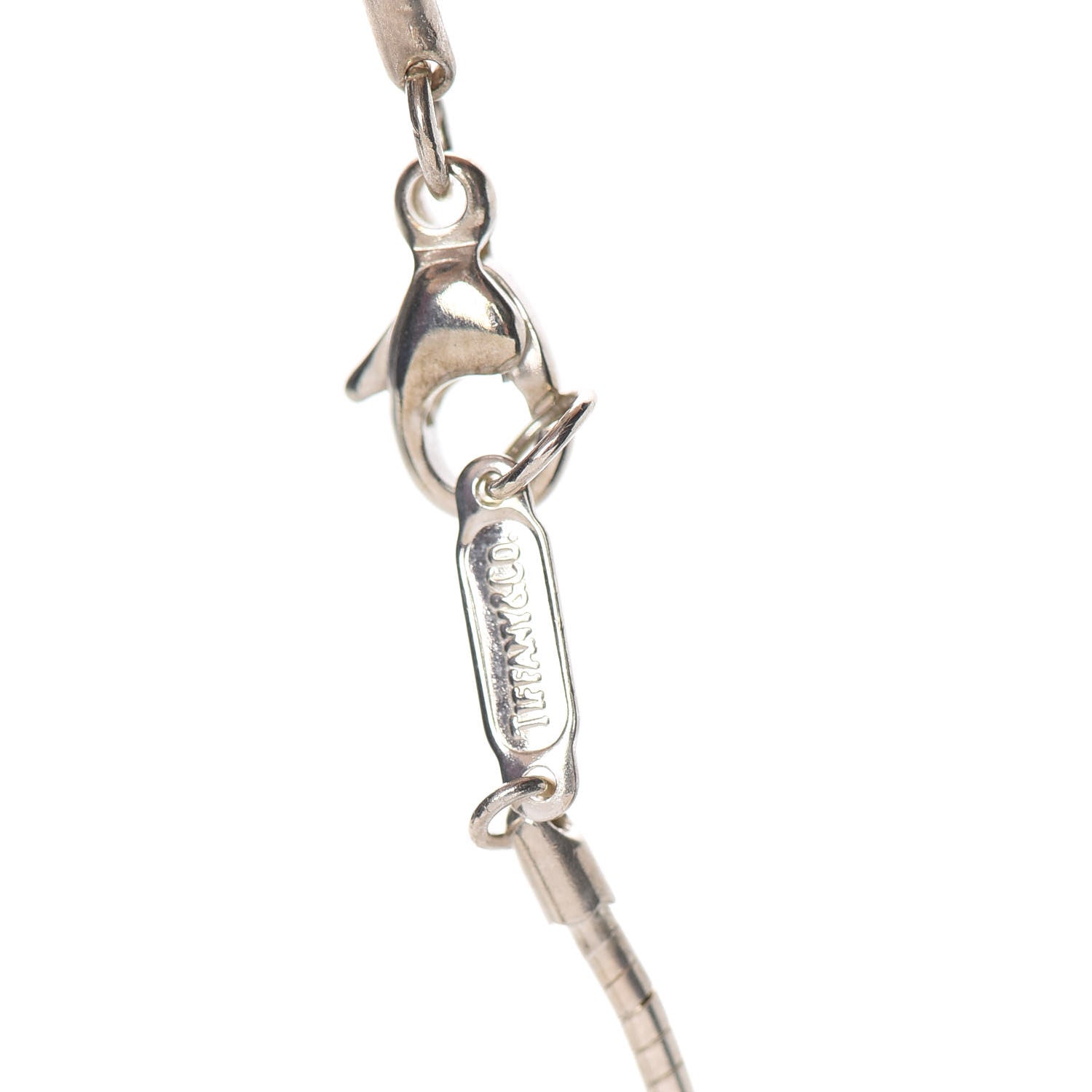 Tiffany Sterling Silver Heart Wire Pendant Necklace 6 of 7
