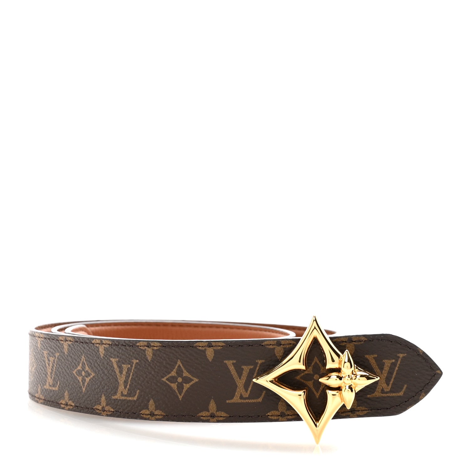 Louis Vuitton Calfskin Monogram 30mm LV Flowergram Reversible Belt