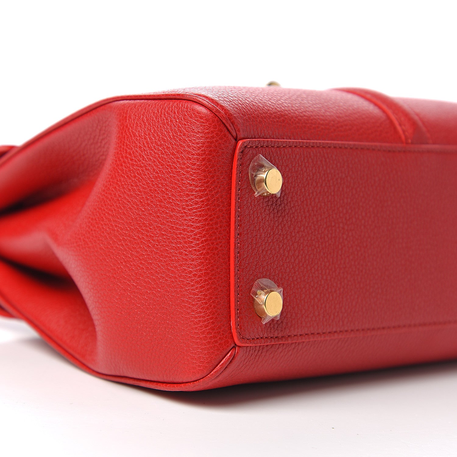 Celine Grained Calfskin Small 16 Top Handle Bag Red 7 of 9