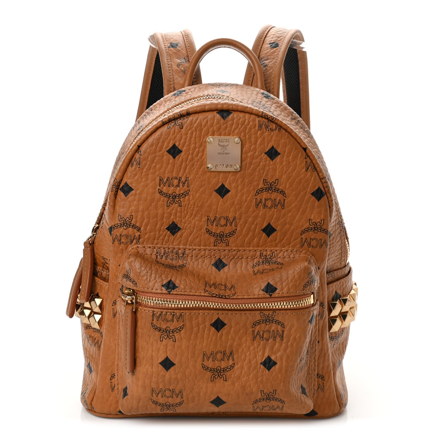 Visetos Side Stud Mini Stark Backpack Cognac