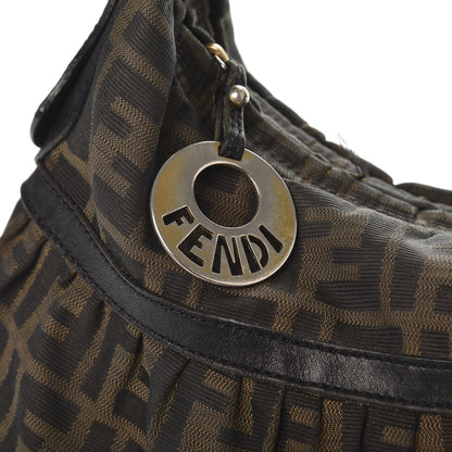 Fendi Zucca Cuoio Lucido Chef Hobo Tobacco Moro 10 of 10