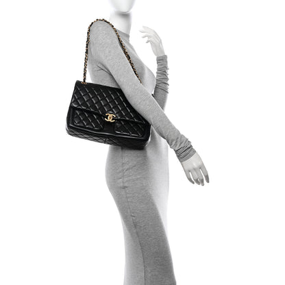 Chanel Shiny Lambskin Quilted Daily Friend Flap Black 2 of 11