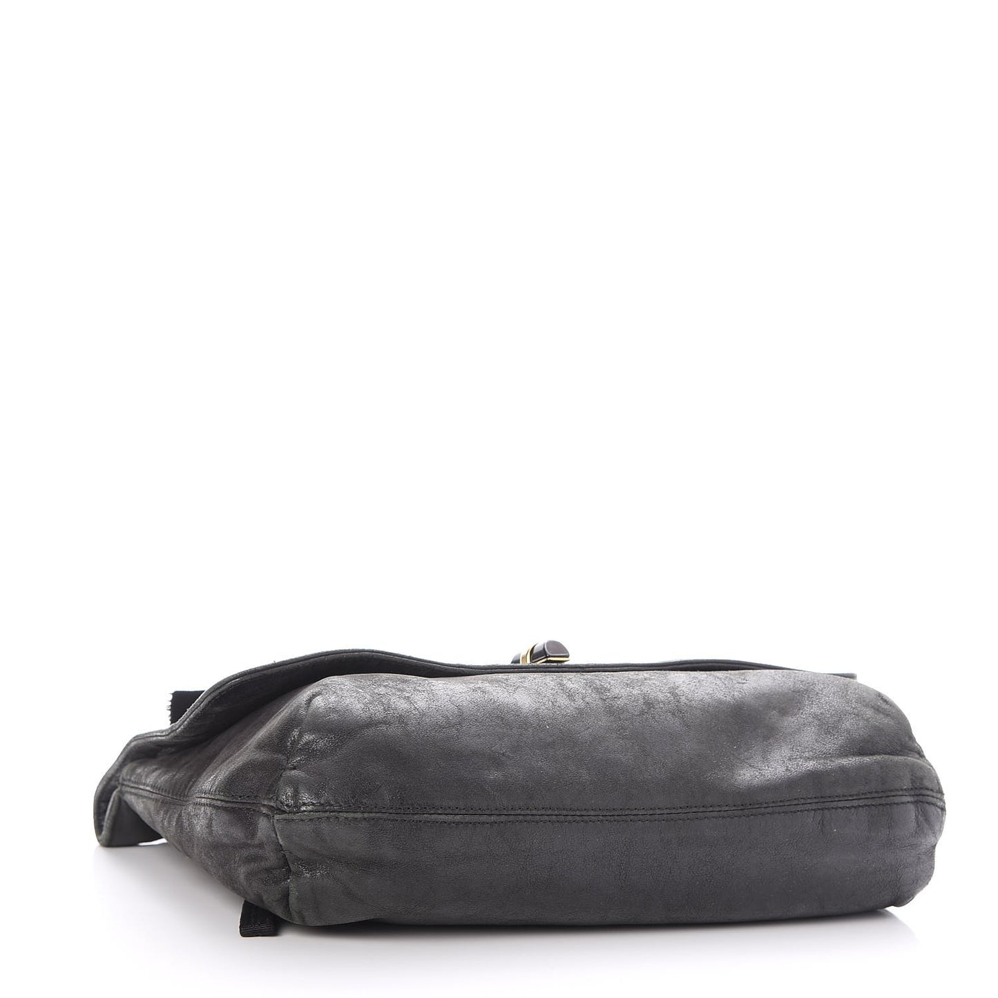 Calfskin Quilted Large Happy Shoulder Bag Black