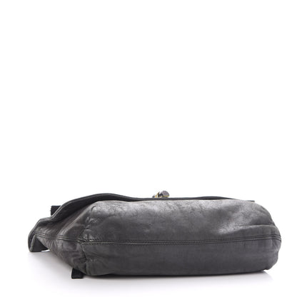 Lanvin Calfskin Quilted Large Happy Shoulder Bag Black 4 of 8