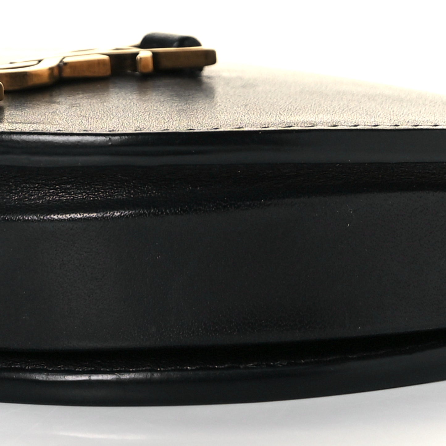 Calfskin Monogram Baby Kaia Crossbody Bag Black