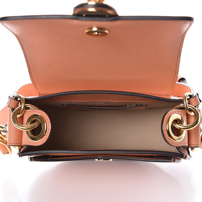 Chloe Patent Calfskin Suede Small Tess Bag Autumnal Brown 5 of 11