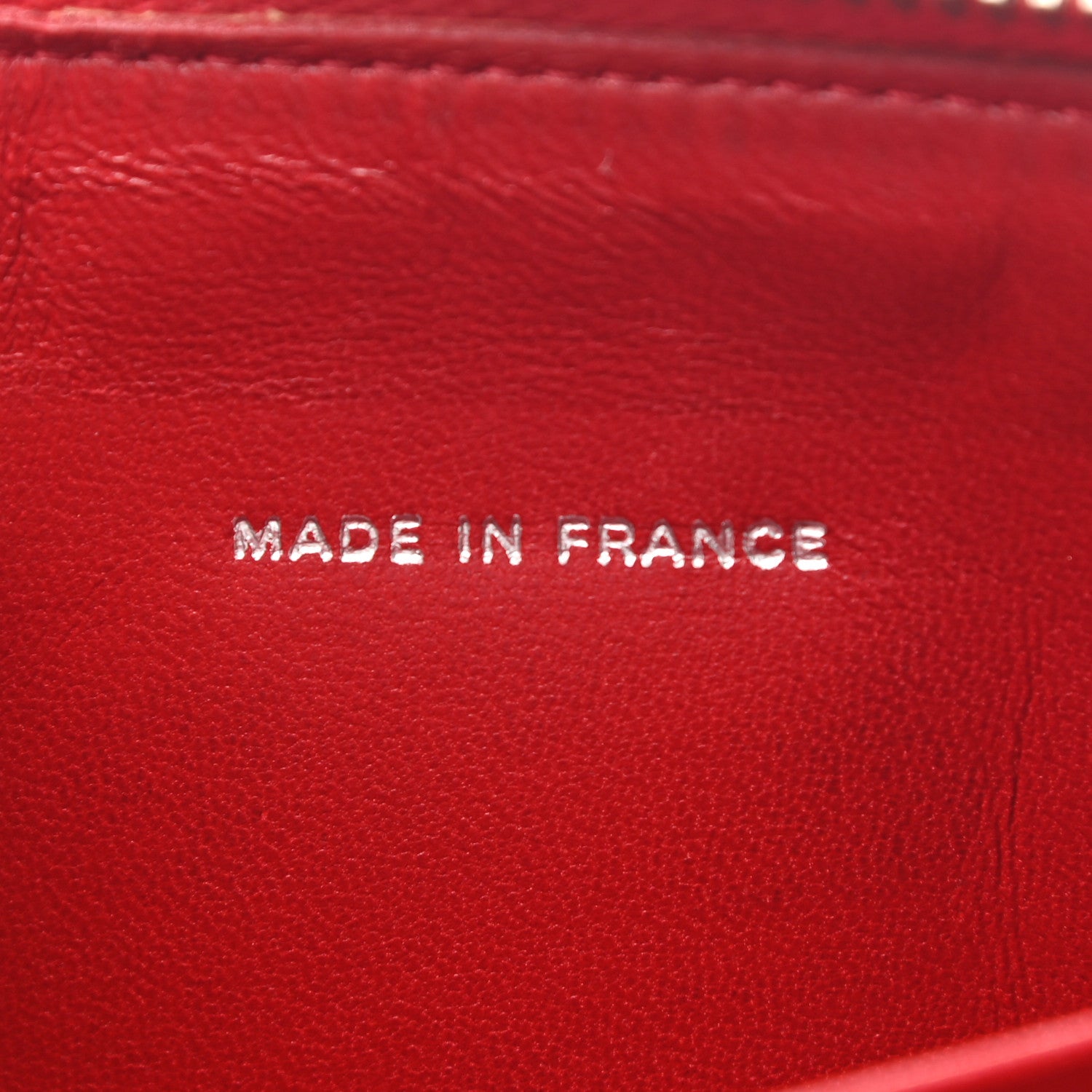 Chanel Lambskin Quilted Large Gusset Zip Around Wallet Red 7 of 11