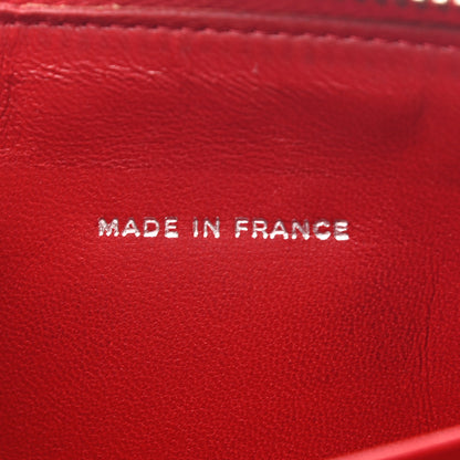 Chanel Lambskin Quilted Large Gusset Zip Around Wallet Red 7 of 11