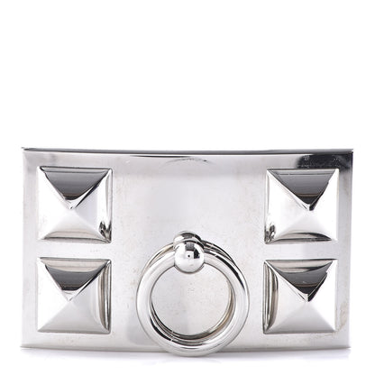 Hermes Palladium Collier de Chien 32mm Belt Buckle 1 of 5