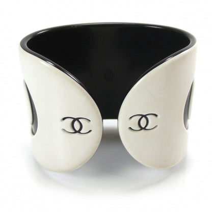 Chanel Resin Coco Cuff Black/White 2 of 5