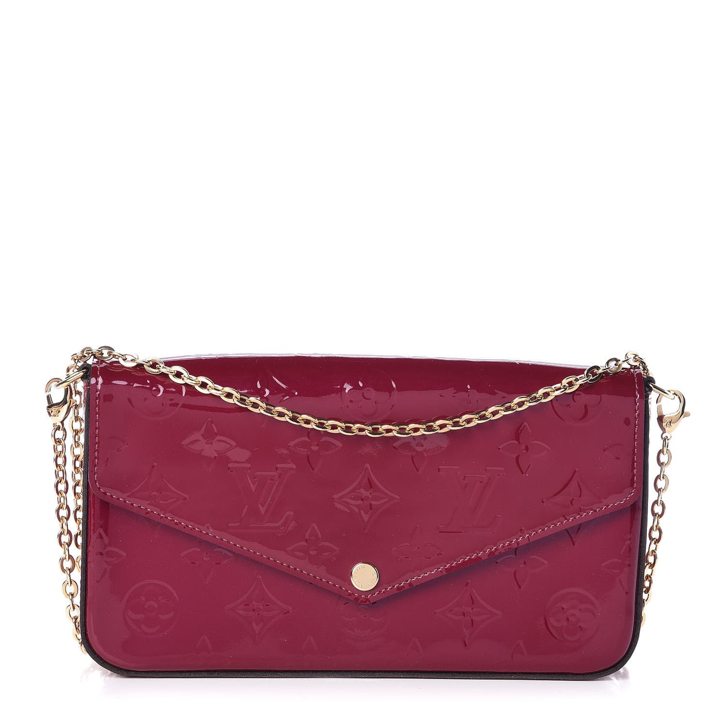 Vernis Felicie Chain Wallet Magenta