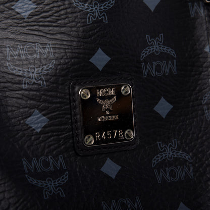 MCM Visetos Shopping Tote Black 9 of 9