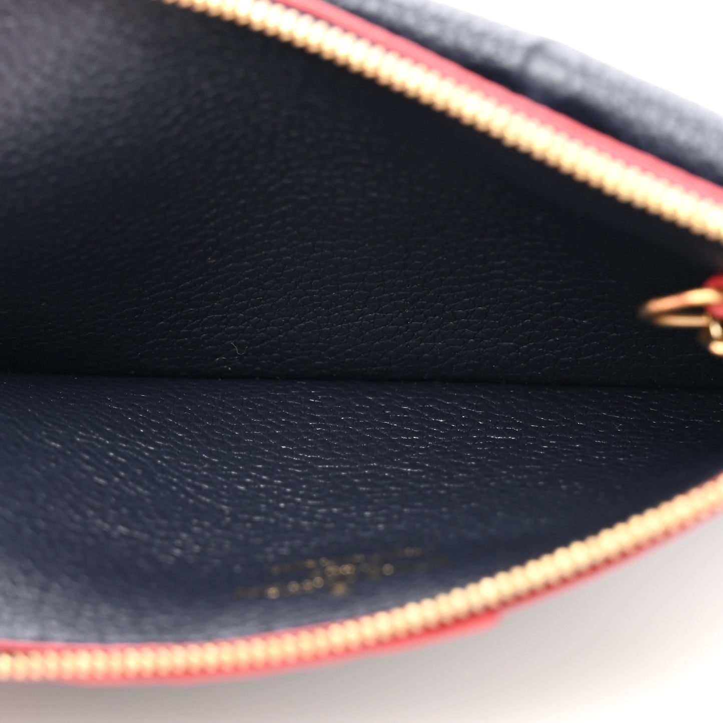 Empreinte Recto Verso Card Holder Marine Rouge