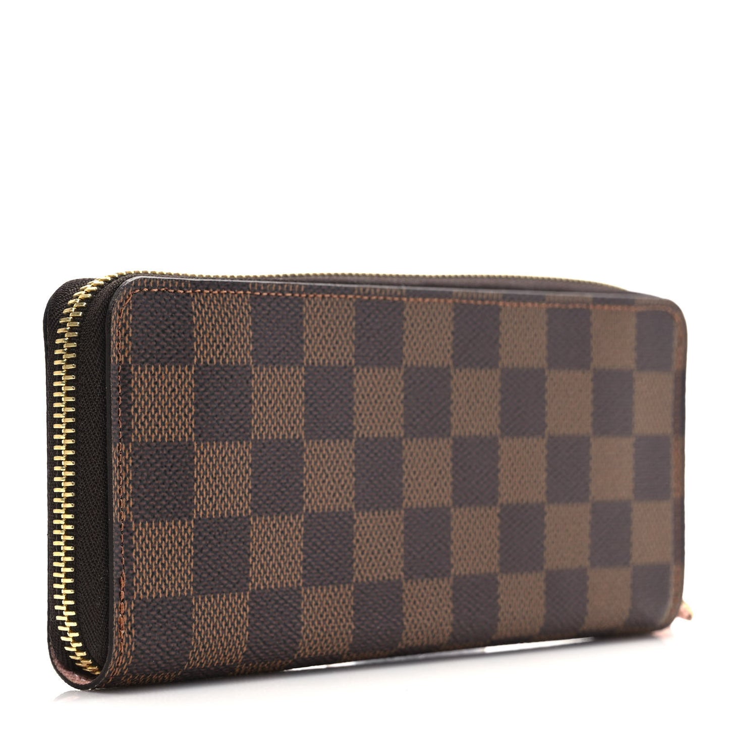 Damier Ebene Clemence Wallet Rose Ballerine