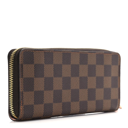 Louis Vuitton Damier Ebene Clemence Wallet Rose Ballerine 3 of 6