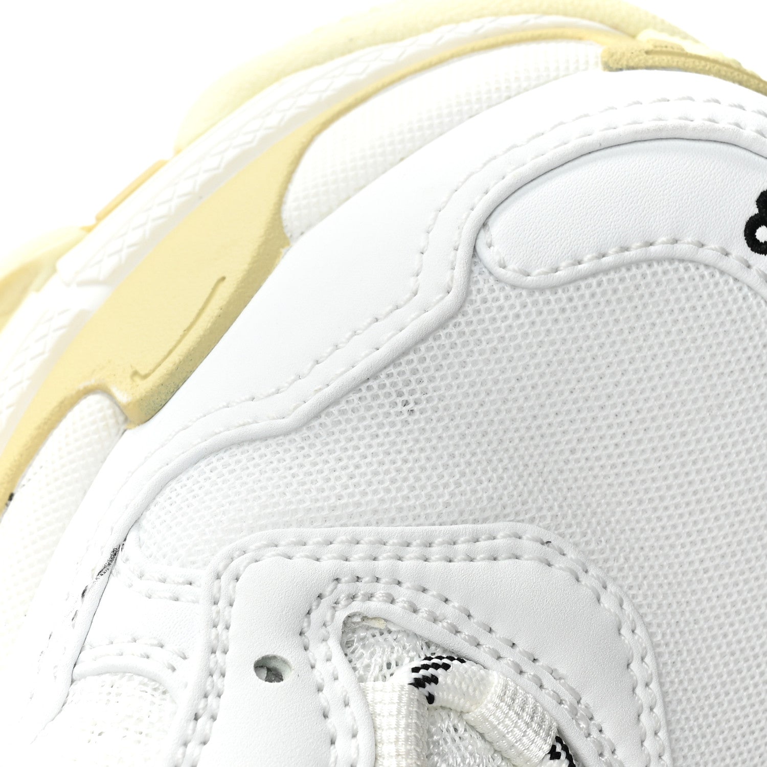 Balenciaga Fabric Mesh Clear Sole Womens Triple S Mule Sneakers 38 Beige 10 of 13