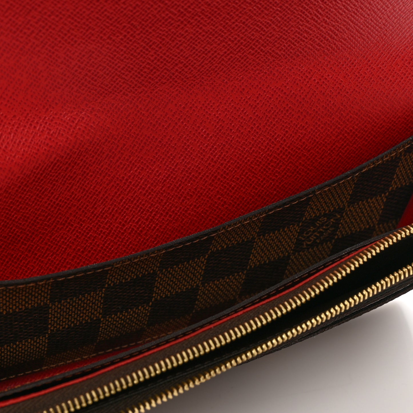 Damier Ebene Emilie Wallet Red