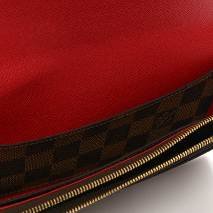 Louis Vuitton Damier Ebene Emilie Wallet Red 9 of 12