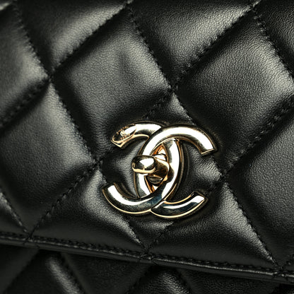Chanel Lambskin Quilted Small Trendy CC Dual Handle Flap Bag Black 5 of 7