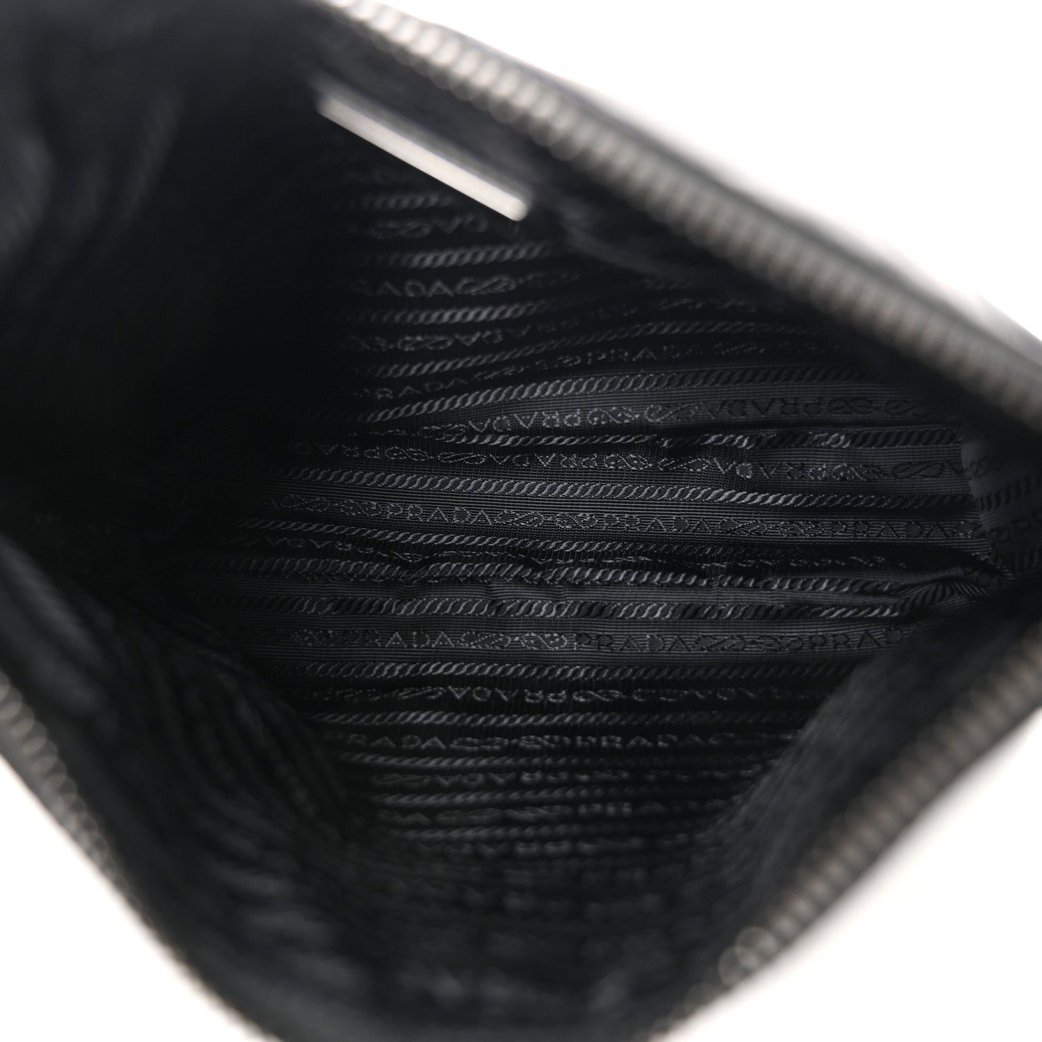 Prada Re-Nylon Saffiano Pocket Zippered Shoulder Bag Black 5 of 9