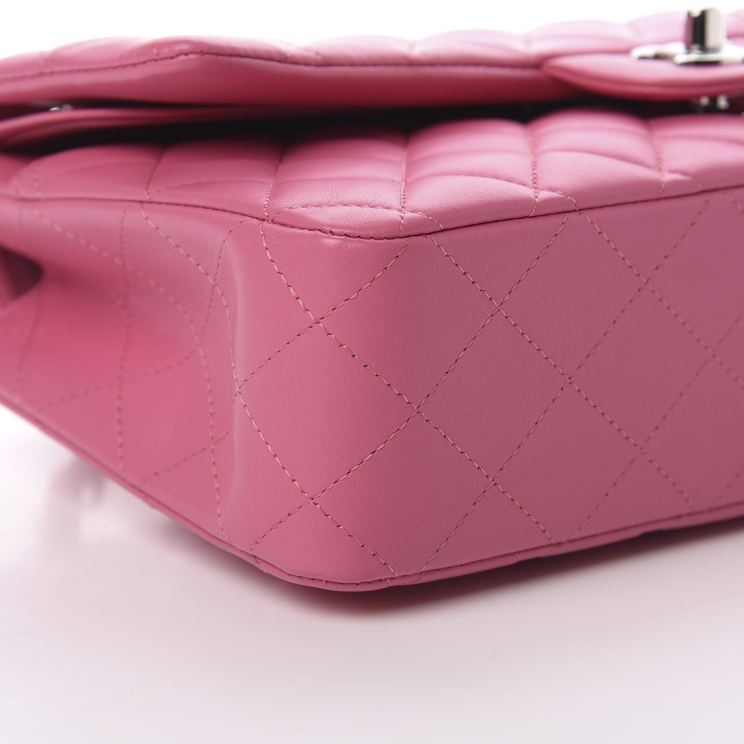 Chanel Lambskin Quilted Medium Double Flap Pink 8 of 13
