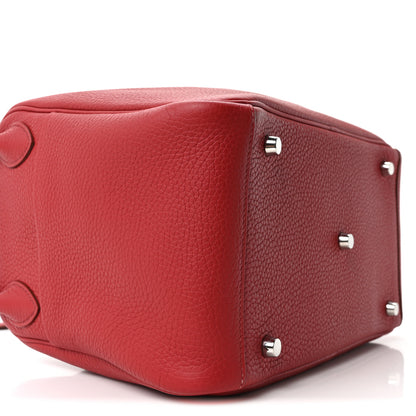 Hermes Taurillon Clemence Lindy 30 Rouge Garance 9 of 11
