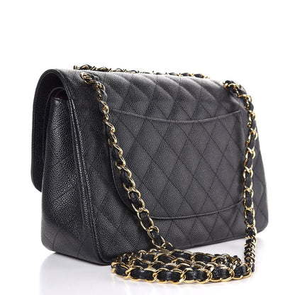 Chanel Caviar Quilted Jumbo Double Flap Black 3 of 7