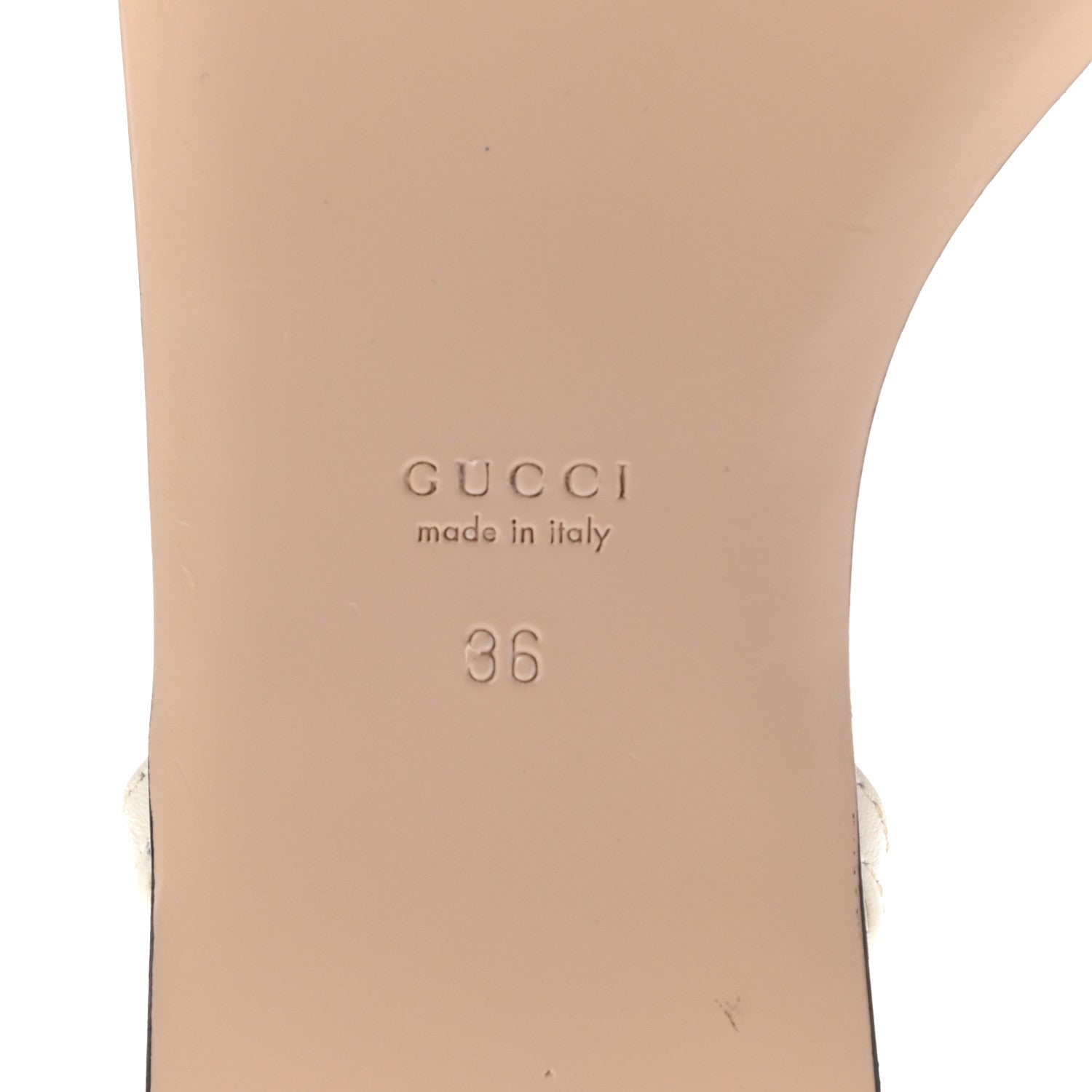 Gucci Lifford Calfskin GG Marmont Ankle Wrap Flat Sandals 36 Mystic White 6 of 10