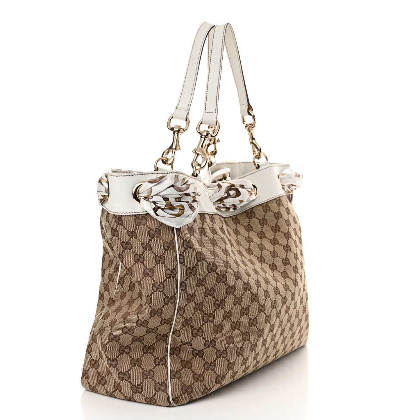 Monogram Large Positano Tote Off White