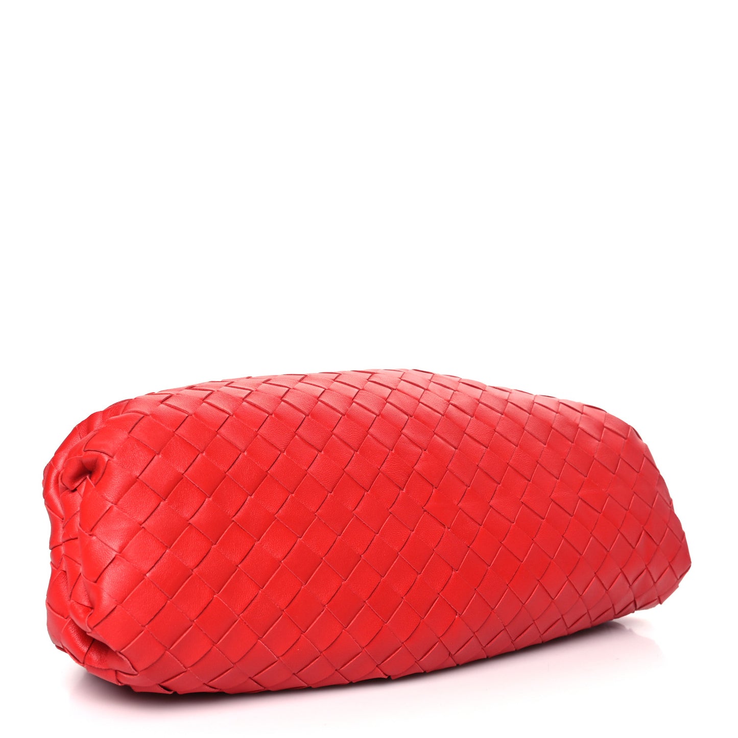 Nappa Maxi Intrecciato Teen Pouch Bright Red