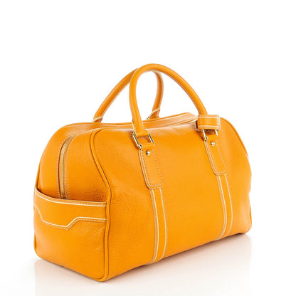 Louis Vuitton Tobago Leather Carryall Yellow 3 of 7