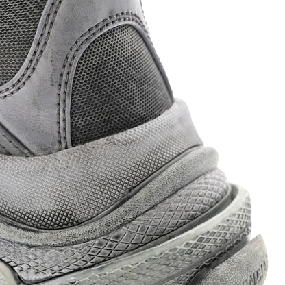Balenciaga Fabric Mesh Dyed Mens Triple S Sneakers 45 Grey 12 of 13