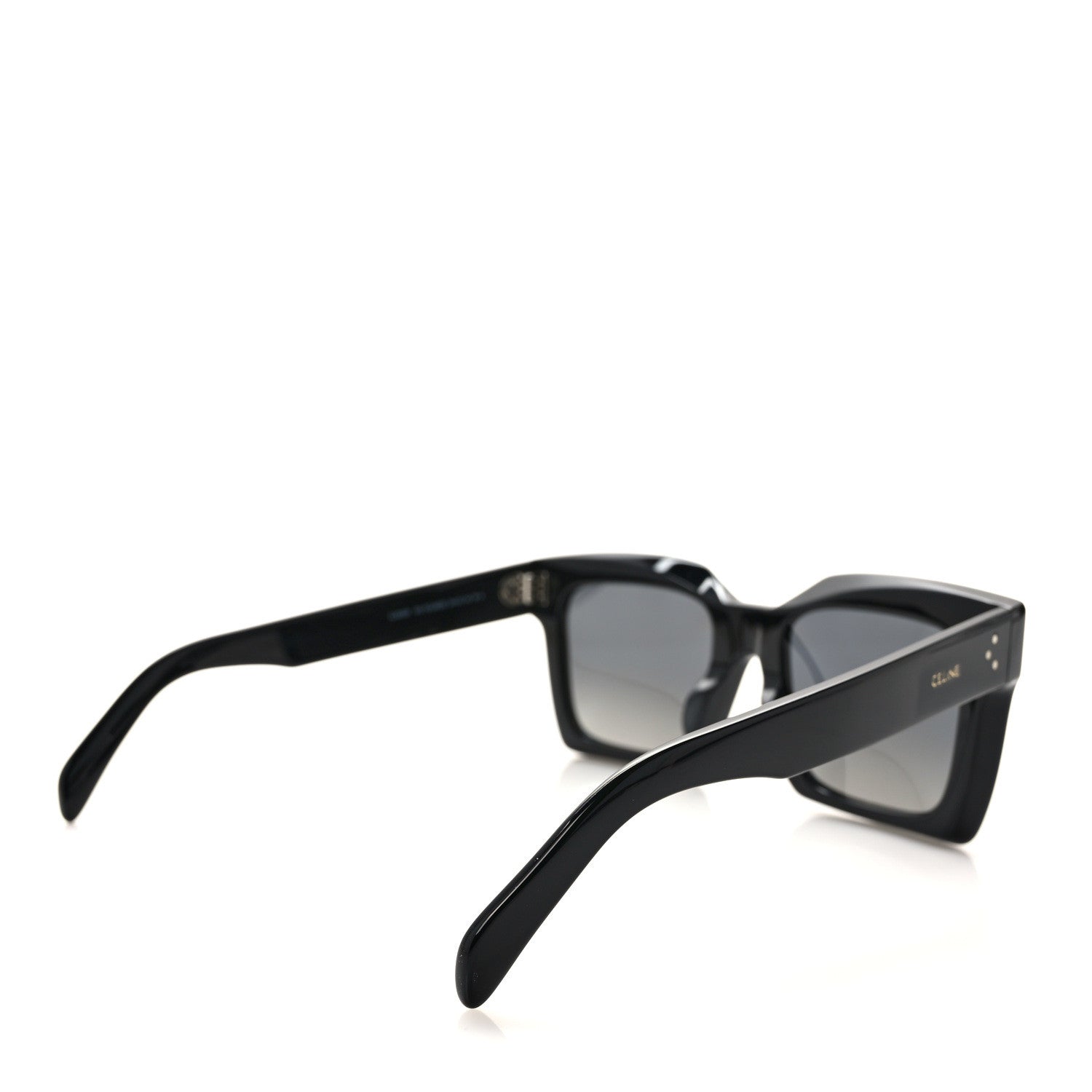 CELINE(セリーヌ) サングラス - CL40130F ダークグレー×ダークブラウン Celine Acetate Square Polarized Sunglasses CL40130F Black 1493731