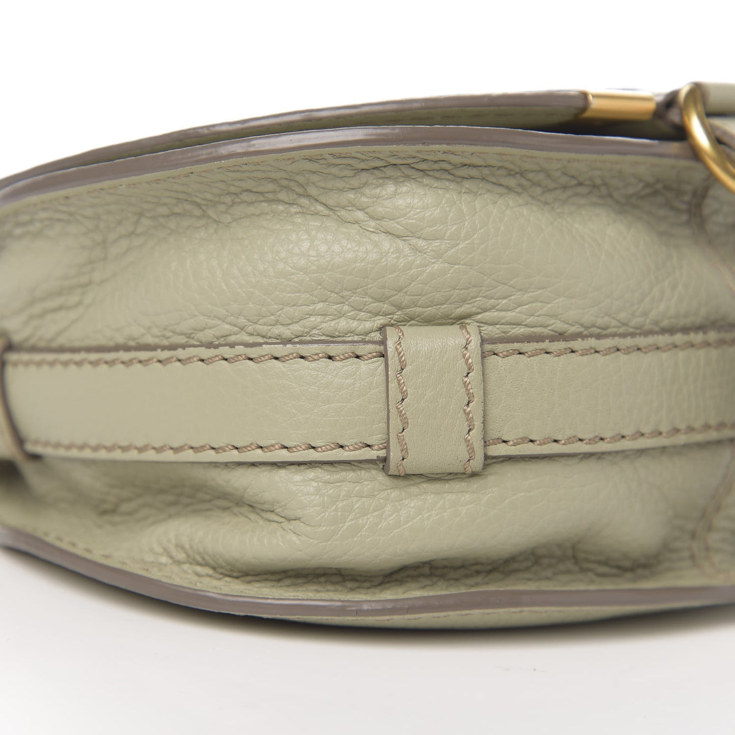 Calfskin Mini Marcie Round Crossbody Bag Sage