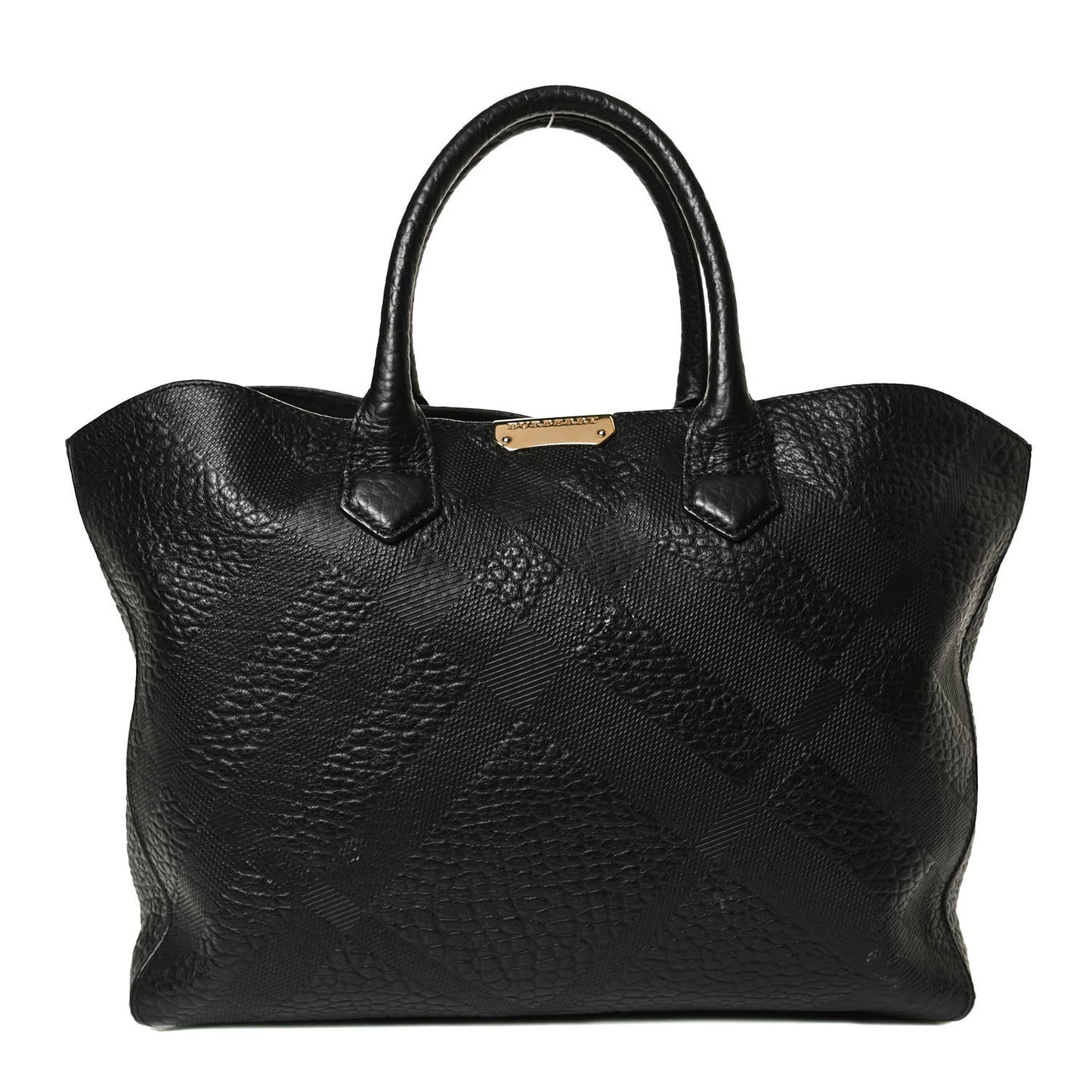 Signature Grain Medium Dewsbury Tote Black