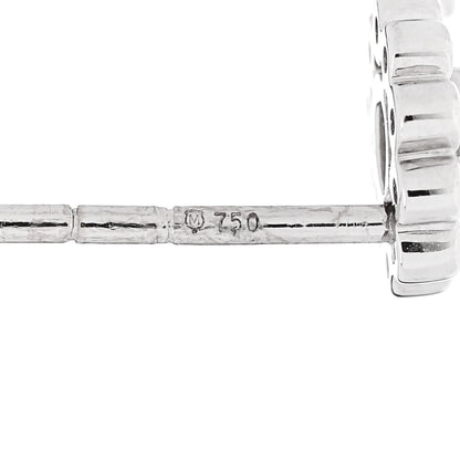 Mikimoto 18K White Gold Diamond Akoya Pearl 7.5mm Deco Drop Earrings 4 of 5