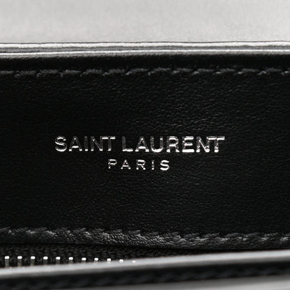 Saint Laurent Calfskin Y Quilted Monogram Toy Loulou Crossbody Bag Black 6 of 12