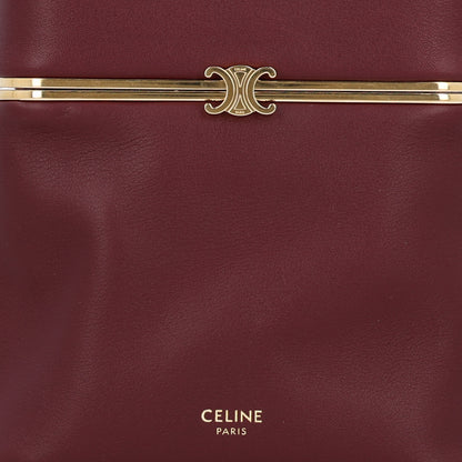 Celine Supple Calfskin Cube Frame Bag Syrah 8 of 10