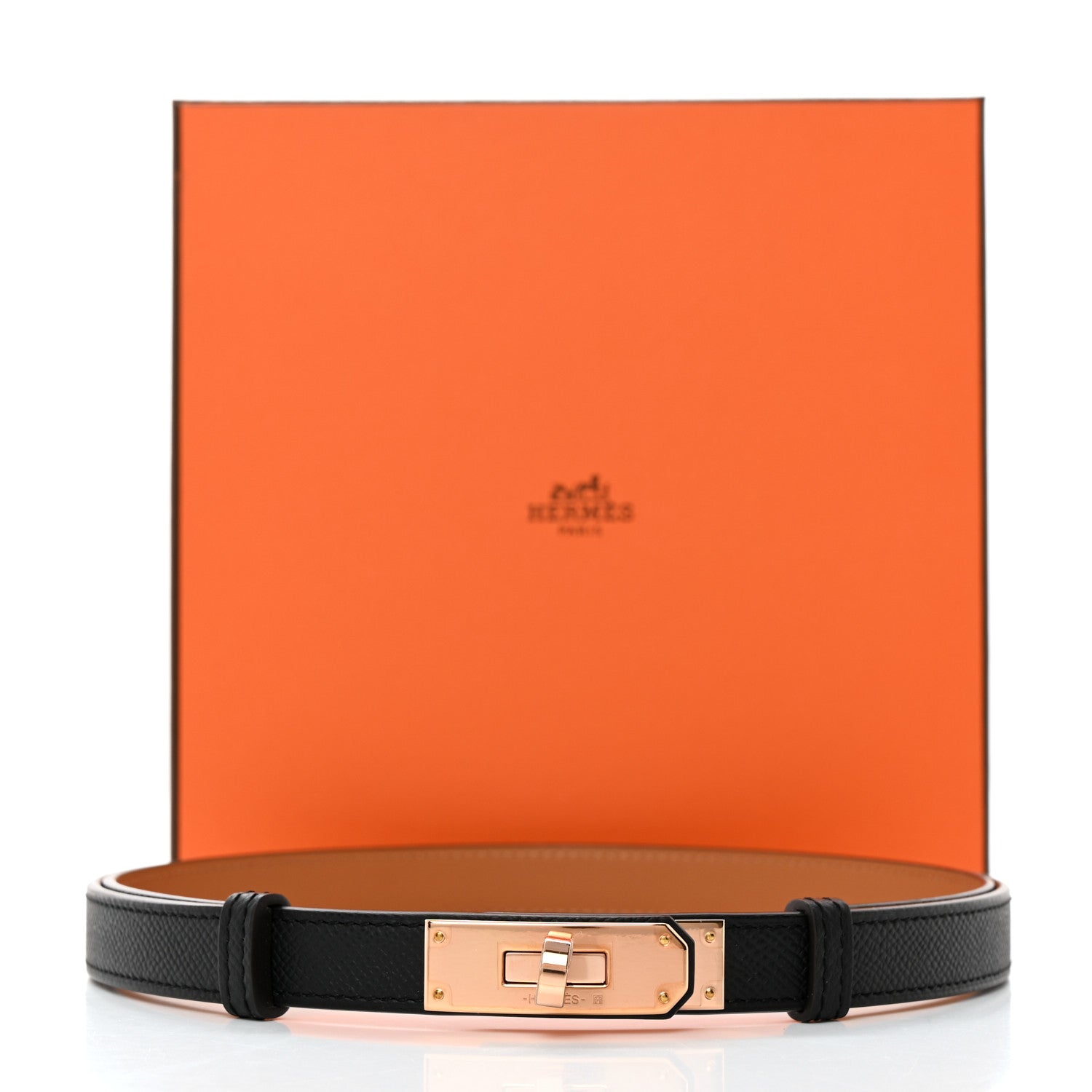 Hermes Epsom Kelly Belt PM Black 5 of 5