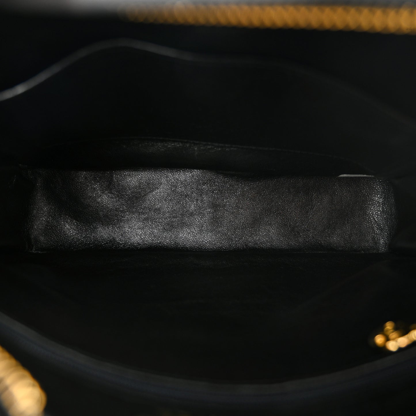 Lambskin Quilted Tassel Flap Camera Case Black