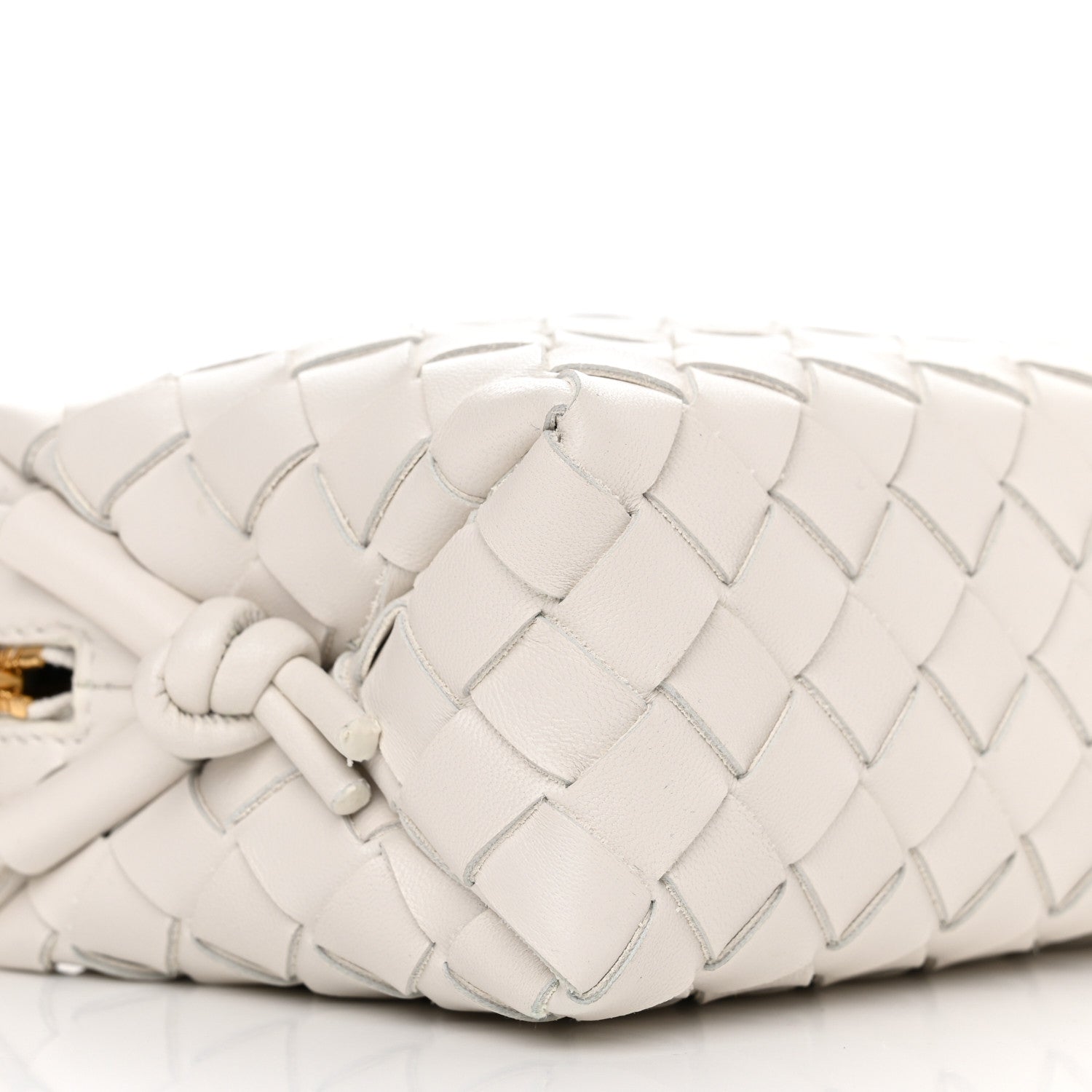 Bottega Veneta Nappa Intrecciato Mini Loop Camera Bag White 9 of 10