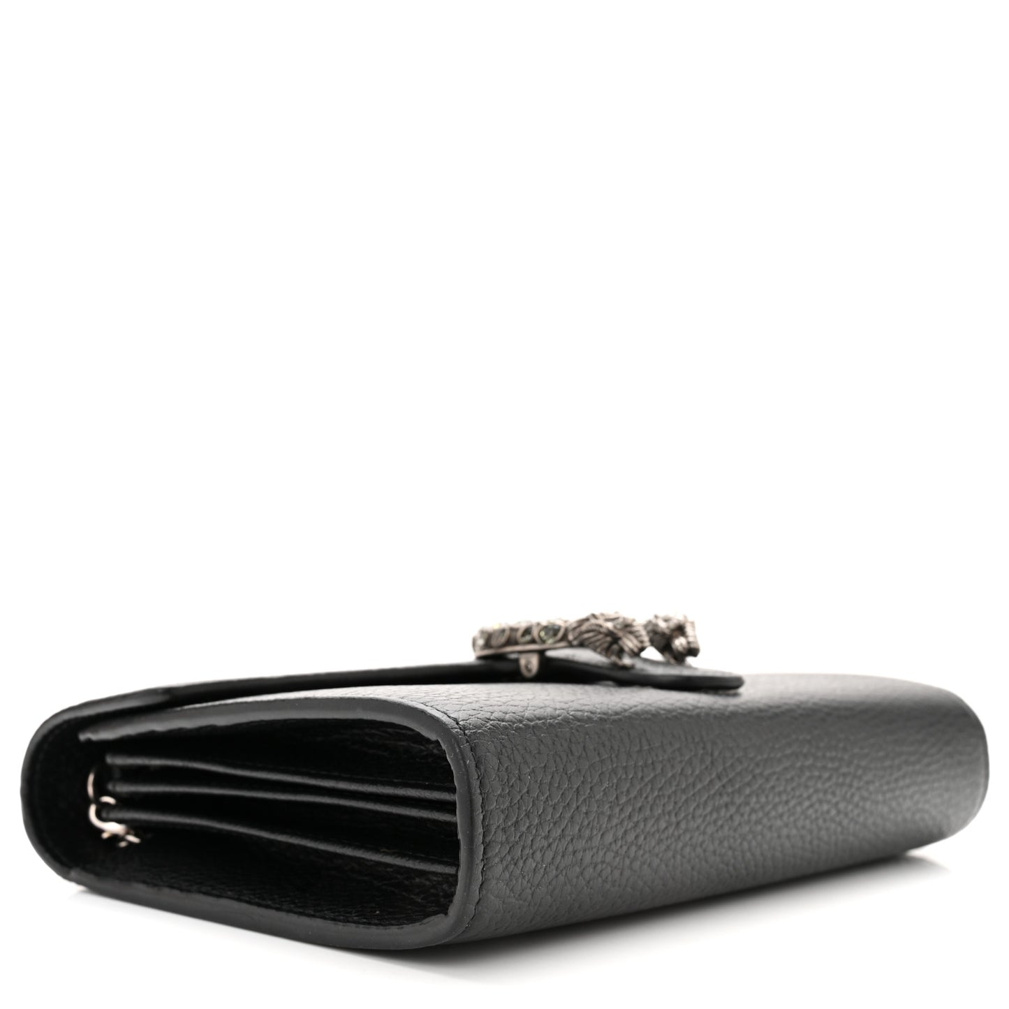 Calfskin Mini Dionysus Chain Wallet Black