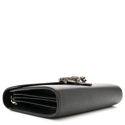 Gucci Calfskin Mini Dionysus Chain Wallet Black 3 of 9