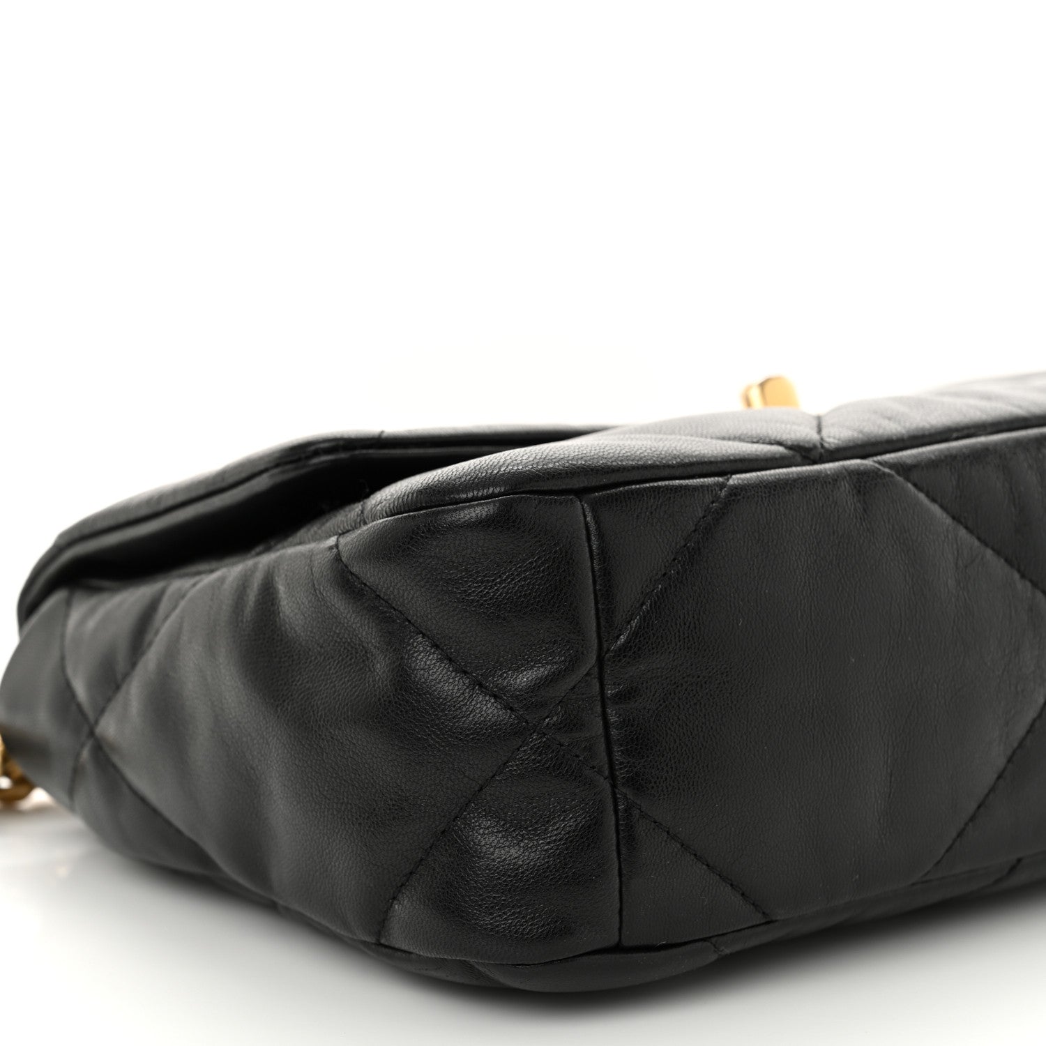 Chanel Goatskin Quilted Medium Chanel 19 Flap Black 9 of 10