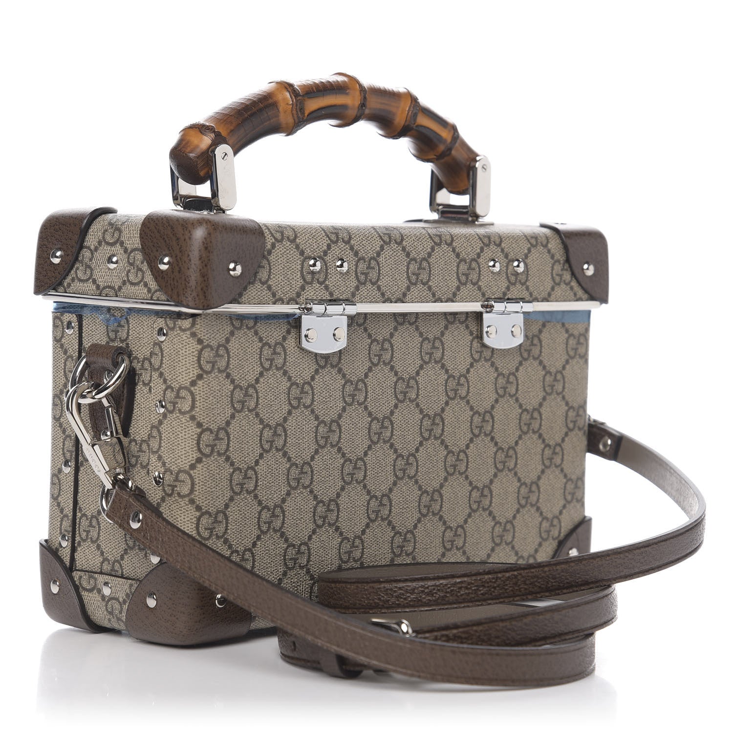 Gucci GG Supreme Monogram Globe-Trotter Beauty Case Brown 2 of 8