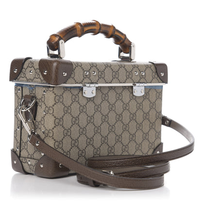 Gucci GG Supreme Monogram Globe-Trotter Beauty Case Brown 2 of 8
