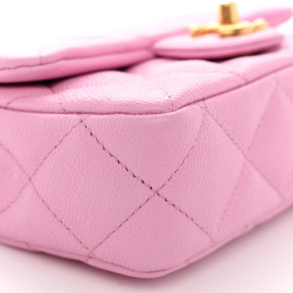 Chanel Caviar Quilted Mini Rectangular Sweetheart Flap Lilac 9 of 11