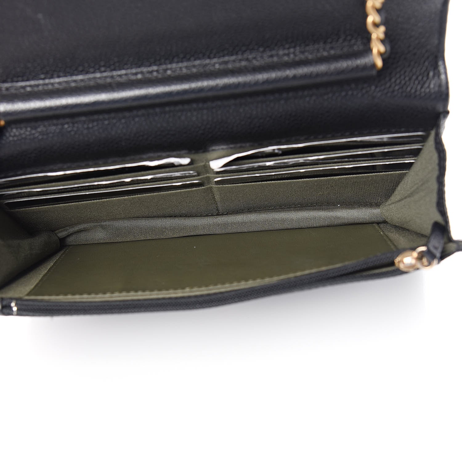 Chanel Caviar Quilted Boy Wallet On Chain WOC Black 5 of 12