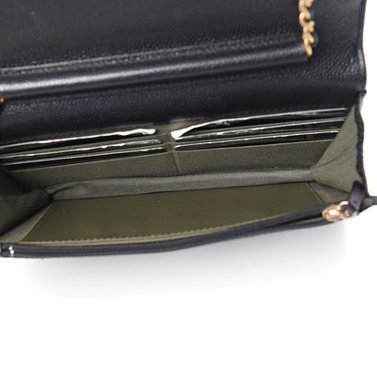 Chanel Caviar Quilted Boy Wallet On Chain WOC Black 5 of 12