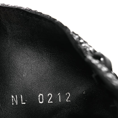 Louis Vuitton Patent Goatskin Monogram Moonlight Half Boots 37 Black 10 of 12